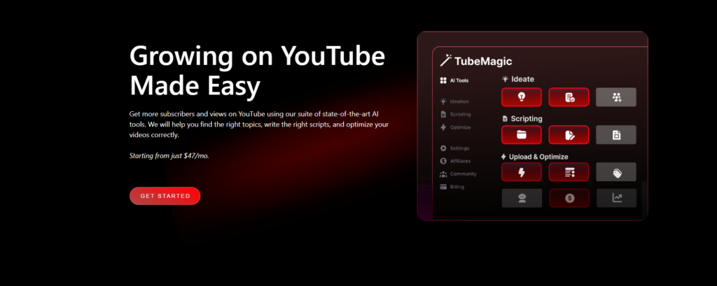 TubeMagic Review Home page