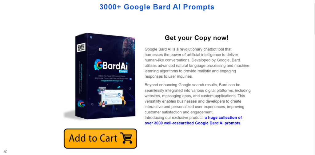 3000+ Google Bard AI Prompts for Affiliate Marketing Review Home Page
