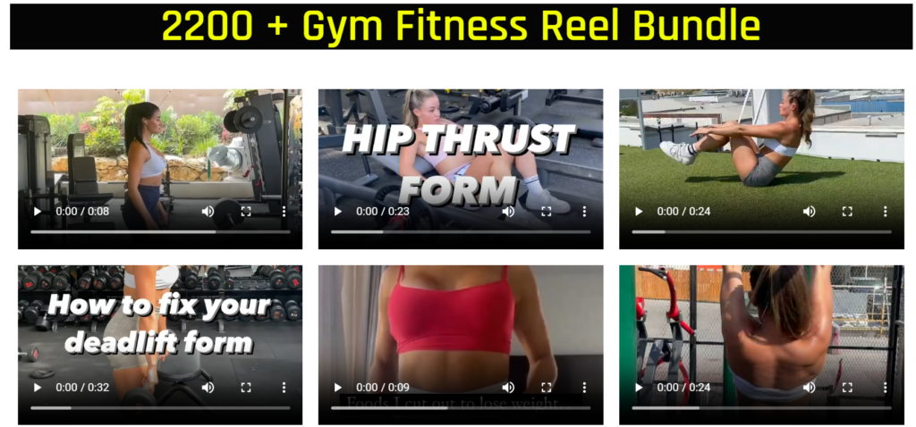 2200 + Gym Fitness Reel Bundle Review: Boost Your Fitness Engagement Today in 2024.