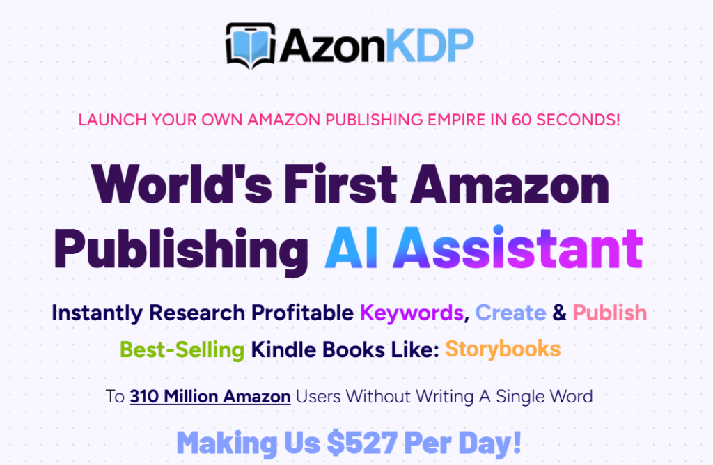 AzonKDP Review: Unlock Profitable Niches & Boost Your KDP Success in 2024